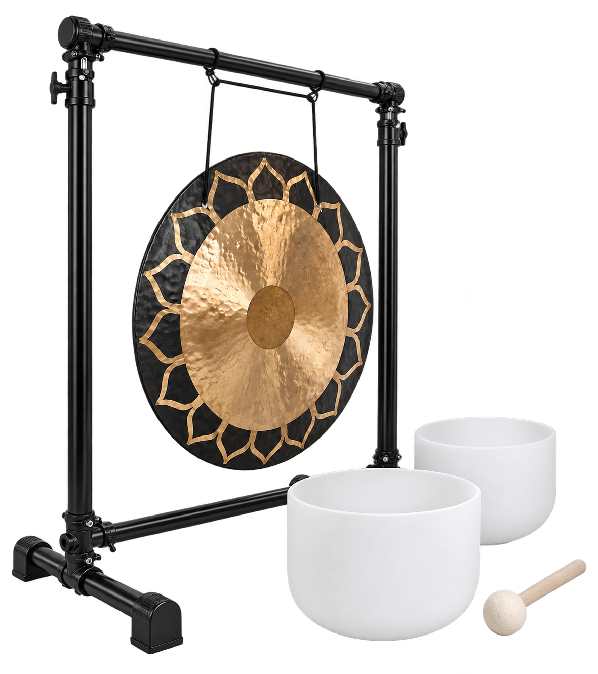 Gong and crystal bowls